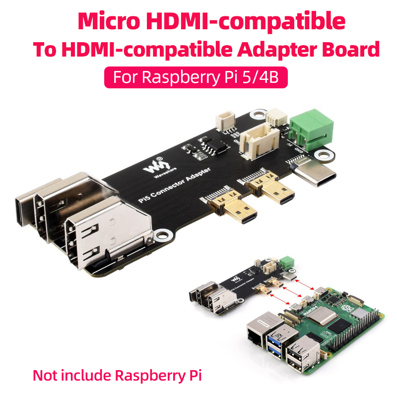 Argon One V3 M.2 Nvme Case - Micro HDMI-kompatibel zu HDMI-c Multifunktionsadapter für